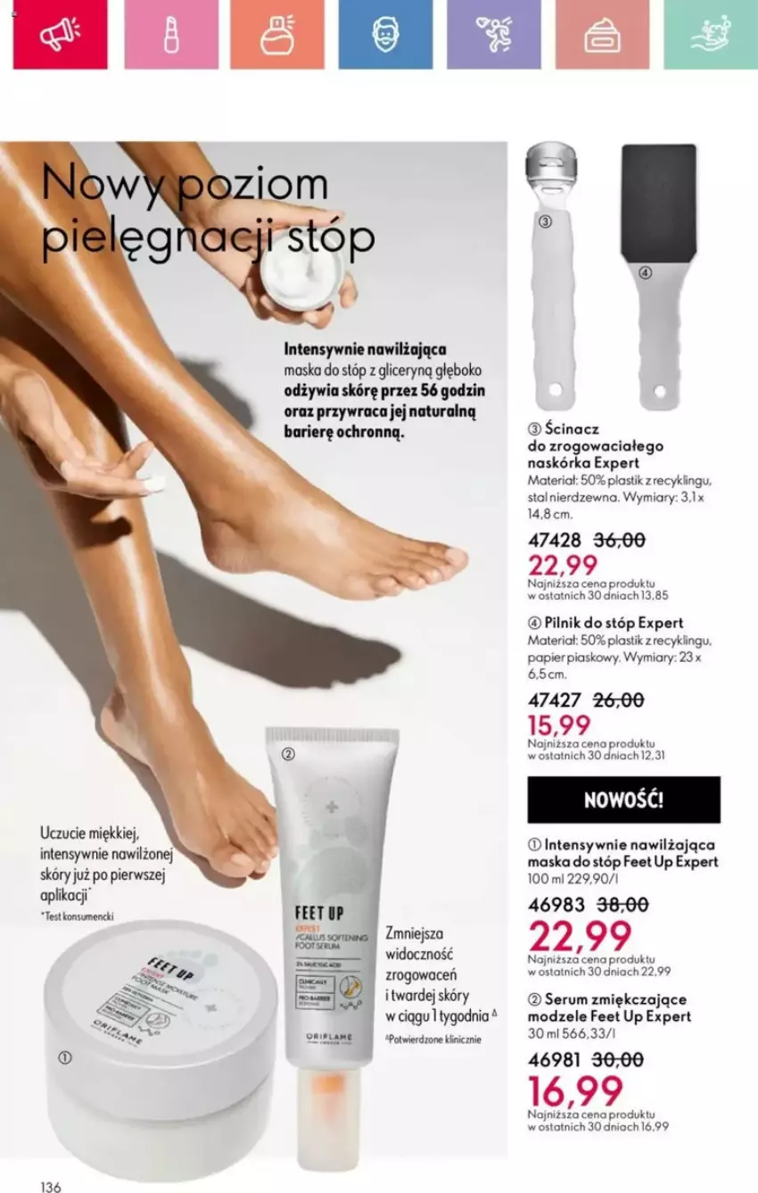 Gazetka promocyjna Oriflame - ważna 25.05 do 14.06.2025 - strona 87 - produkty: Feet Up, Maska, Maska do stóp, O nas, Pilnik, Rum, Ser, Serum