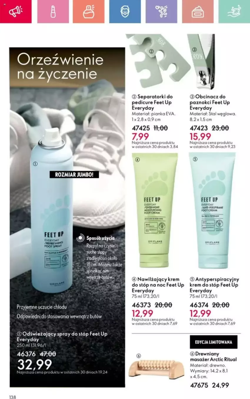 Gazetka promocyjna Oriflame - ważna 25.05 do 14.06.2025 - strona 89 - produkty: Fa, Feet Up, Krem do stóp, Masażer