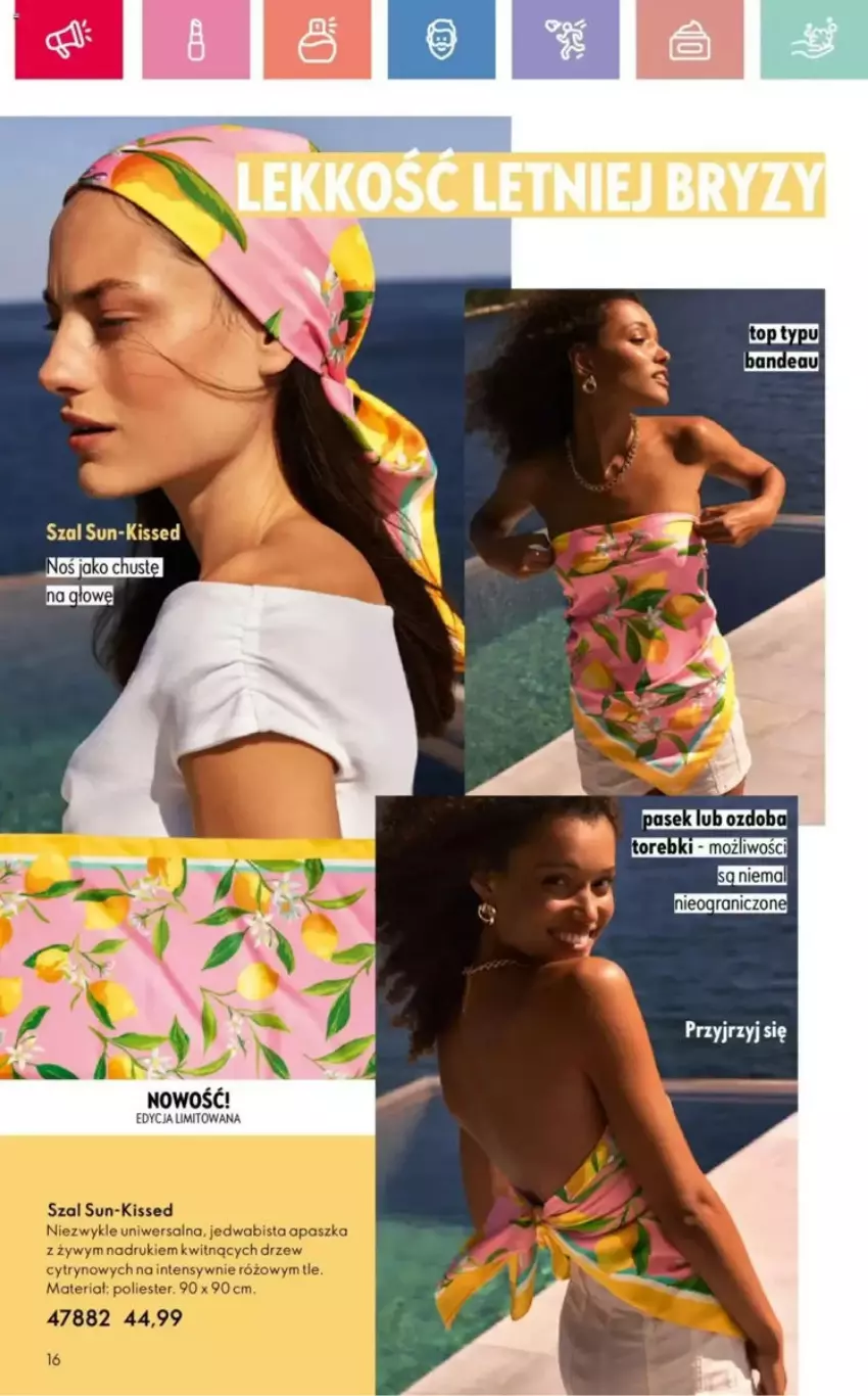 Gazetka promocyjna Oriflame - ważna 25.05 do 14.06.2025 - strona 90 - produkty: Pasek, Szal