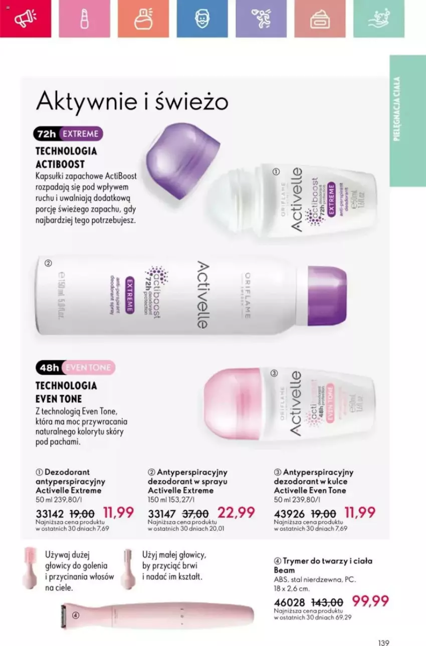 Gazetka promocyjna Oriflame - ważna 25.05 do 14.06.2025 - strona 92 - produkty: Activelle, Dezodorant, Por