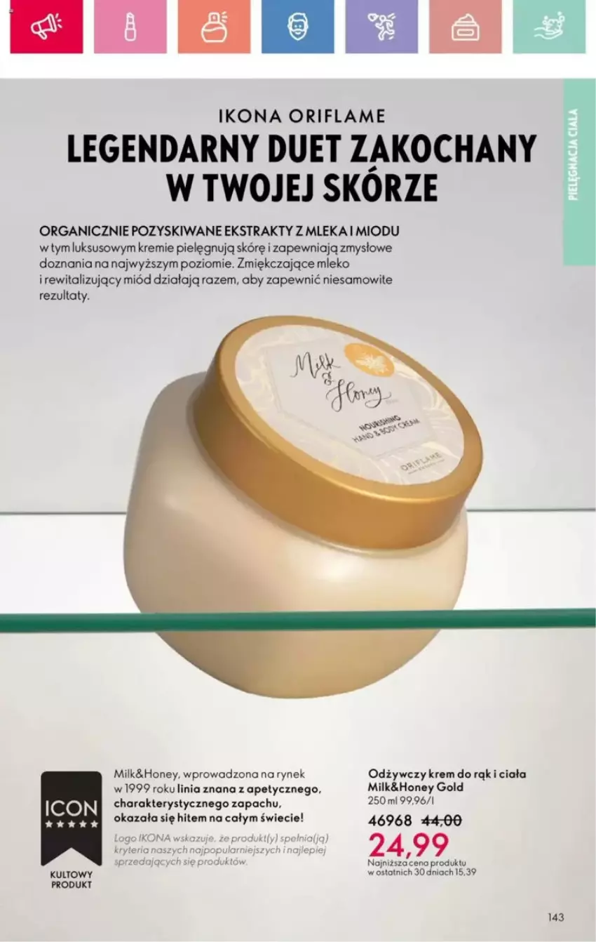 Gazetka promocyjna Oriflame - ważna 25.05 do 14.06.2025 - strona 96 - produkty: Koc, Krem do rąk, Miód, Mleko, Oriflame