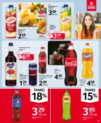 Gazetka promocyjna Selgros - Oferta spożywcza - Gazetka - ważna od 24.03 do 24.03.2021 - strona 27 - produkty: Sok pomarańczowy, Sok, Nektar bananowy, Coca-Cola, Napoje, Paola, Pepsi, Fortuna, Sok jabłkowy, Tiger, Lipton, Syrop, Fanta, Sprite, Syropy, Napój, Nektar, Hortex, Fa