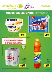 Gazetka promocyjna Carrefour - Gazetka Express - Gazetka - ważna od 12.09 do 12.09.2022 - strona 2 - produkty: Piwa, Piwo, Ser, Gra, Kasztelan, Serek, Baton, Knoppers, Danio, Napój, Nestea