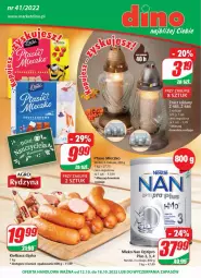 Gazetka promocyjna Dino - Gazetka - Gazetka - ważna od 18.10 do 18.10.2022 - strona 1 - produkty: JBL, NAN Optipro, Mleczko, Ptasie mleczko, Znicz, Kiełbasa, Mleko, Kiełbasa śląska