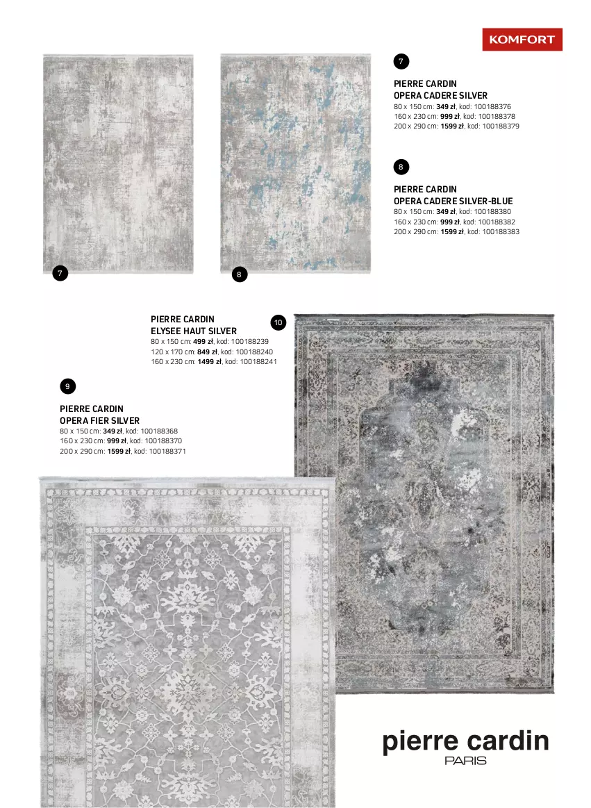 Gazetka promocyjna Komfort - Katalog dywanów - ważna 01.01 do 31.12.2022 - strona 35 - produkty: Pierre Cardin