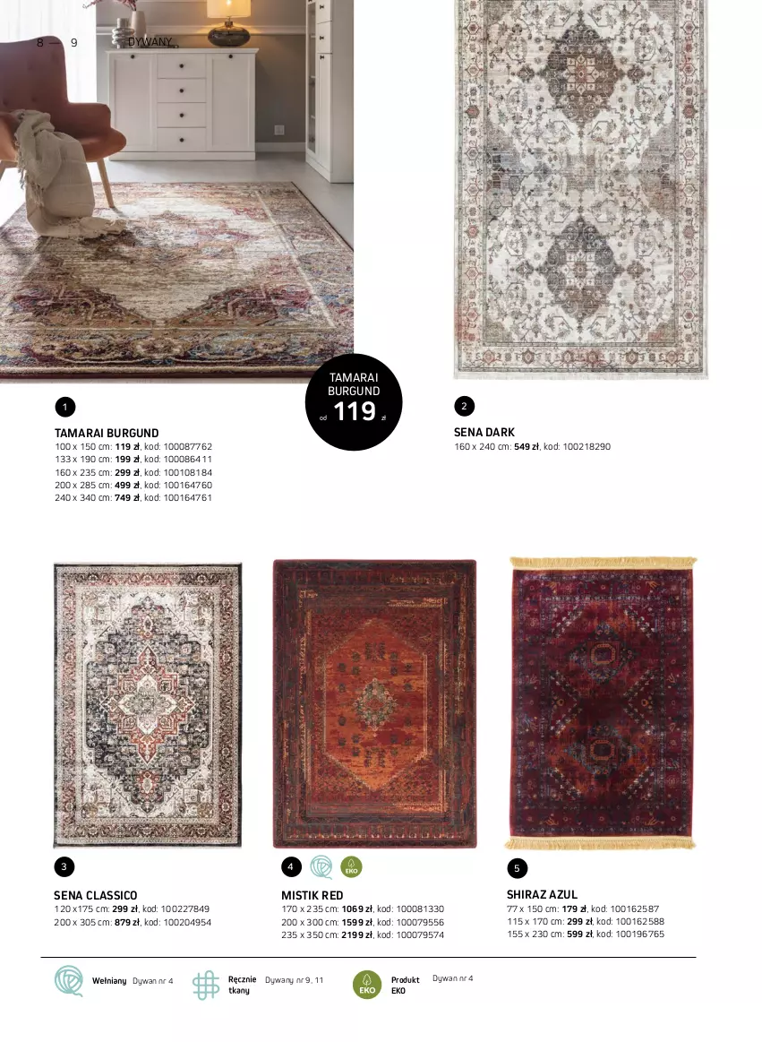Gazetka promocyjna Komfort - Katalog dywanów - ważna 01.01 do 31.12.2022 - strona 8 - produkty: Dywan, Shiraz