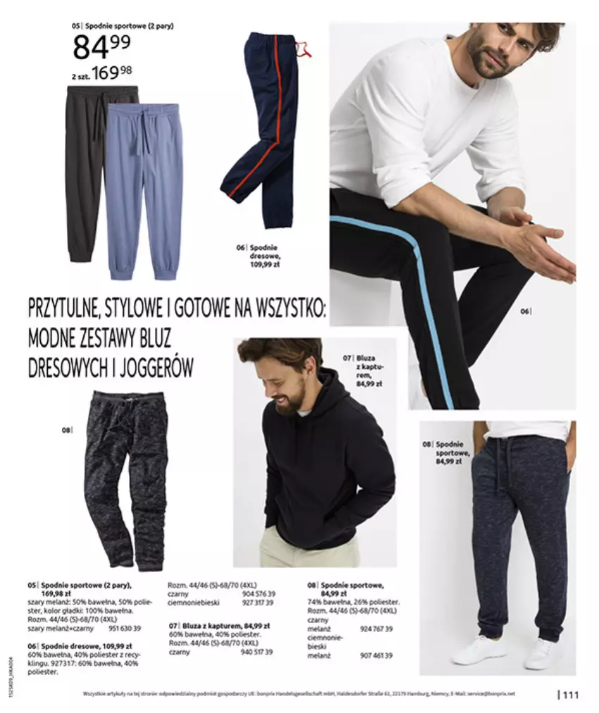 Gazetka promocyjna Bonprix - PRZYTULNY SEZON PRZEJŚCIOWY - ważna 23.09 do 03.11.2025 - strona 113 - produkty: Dres, Gra, LG, Por, Sito, Spodnie, Spodnie sportowe, Sport, Wełna