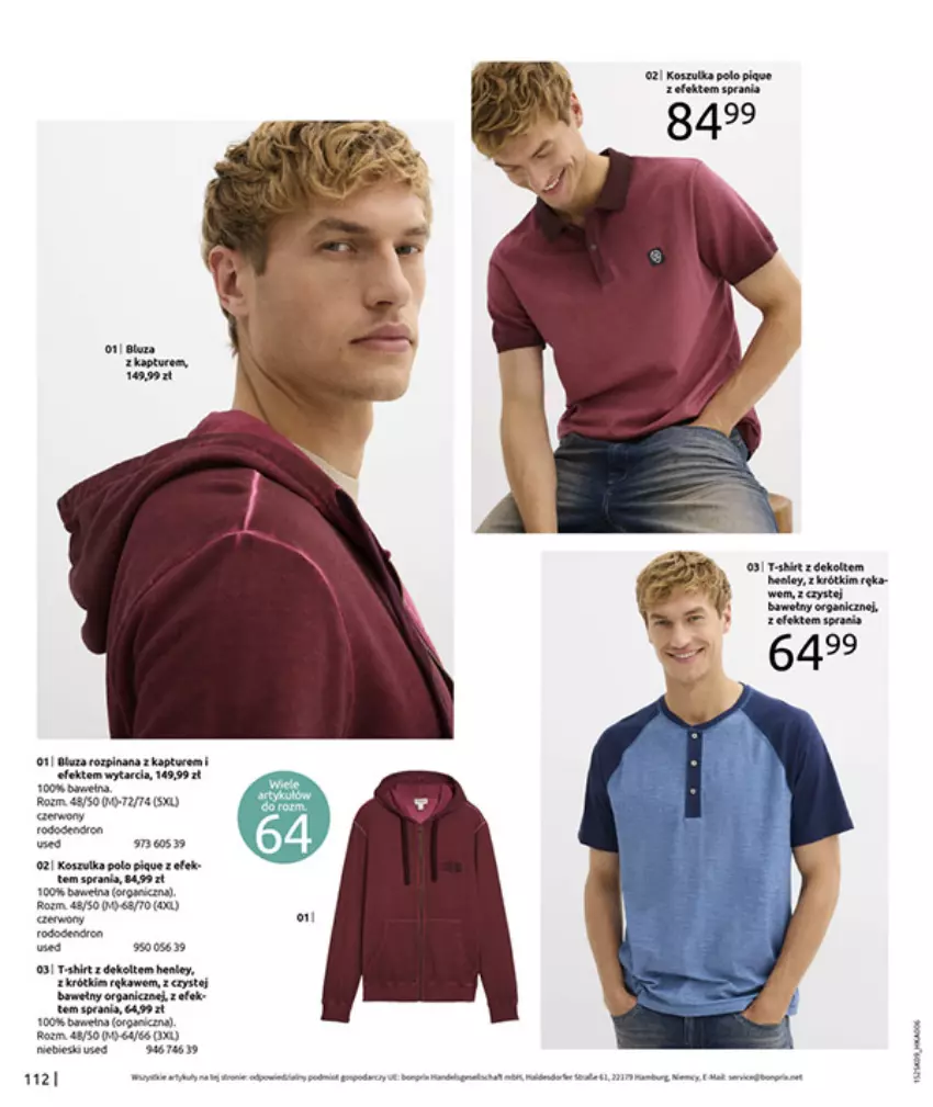 Gazetka promocyjna Bonprix - PRZYTULNY SEZON PRZEJŚCIOWY - ważna 23.09 do 03.11.2025 - strona 114 - produkty: Fa, Kawa, Płyta, T-shirt, Wełna