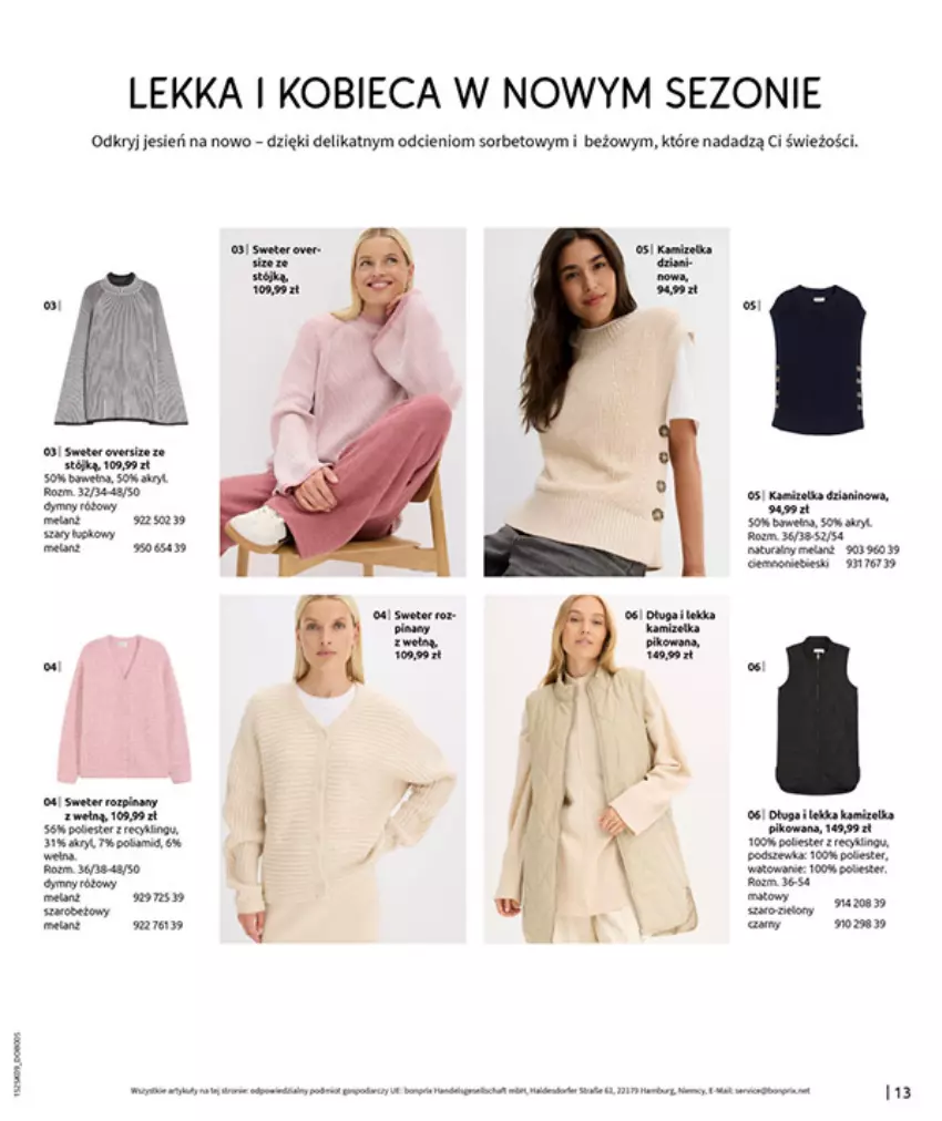 Gazetka promocyjna Bonprix - PRZYTULNY SEZON PRZEJŚCIOWY - ważna 23.09 do 03.11.2025 - strona 15 - produkty: Bell, Gra, Sweter