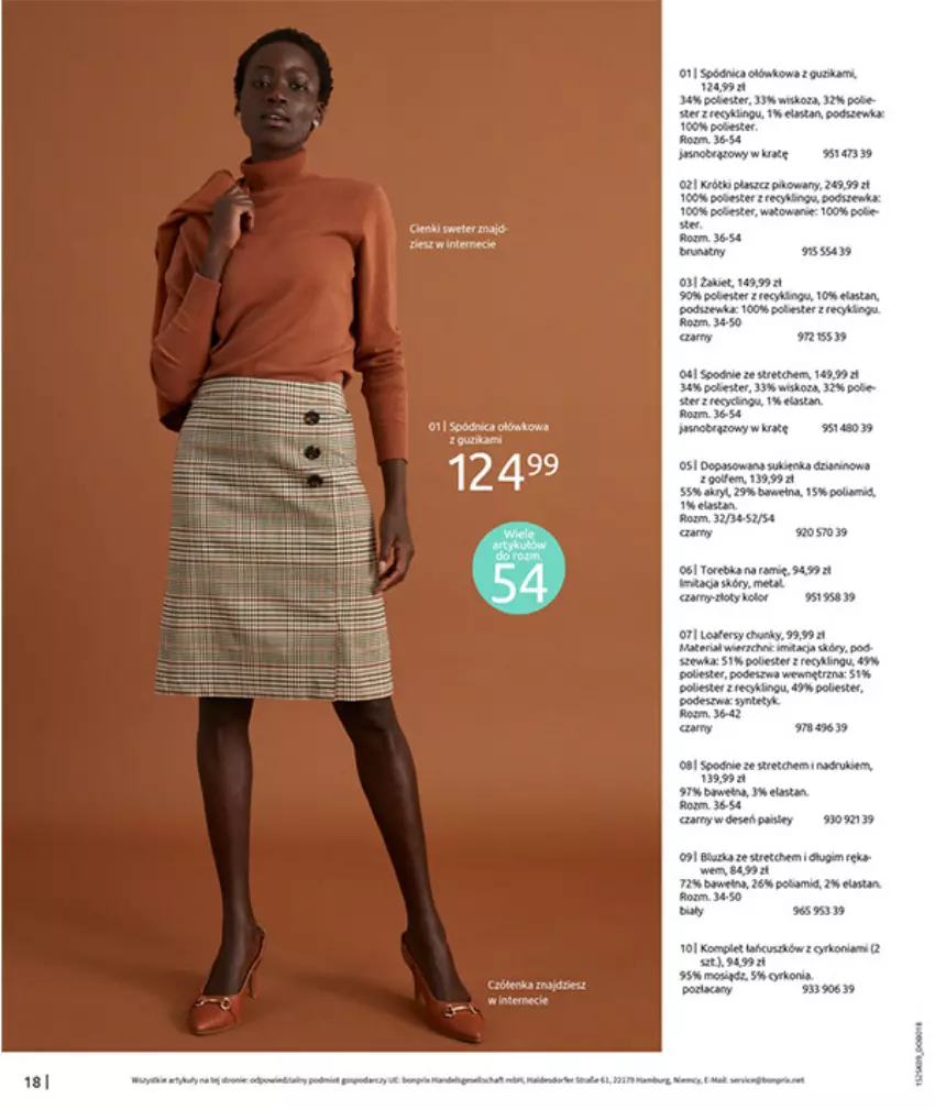 Gazetka promocyjna Bonprix - PRZYTULNY SEZON PRZEJŚCIOWY - ważna 23.09 do 03.11.2025 - strona 20 - produkty: Fa, Gres, LG, Płaszcz, Ser, Spodnie, Torebka
