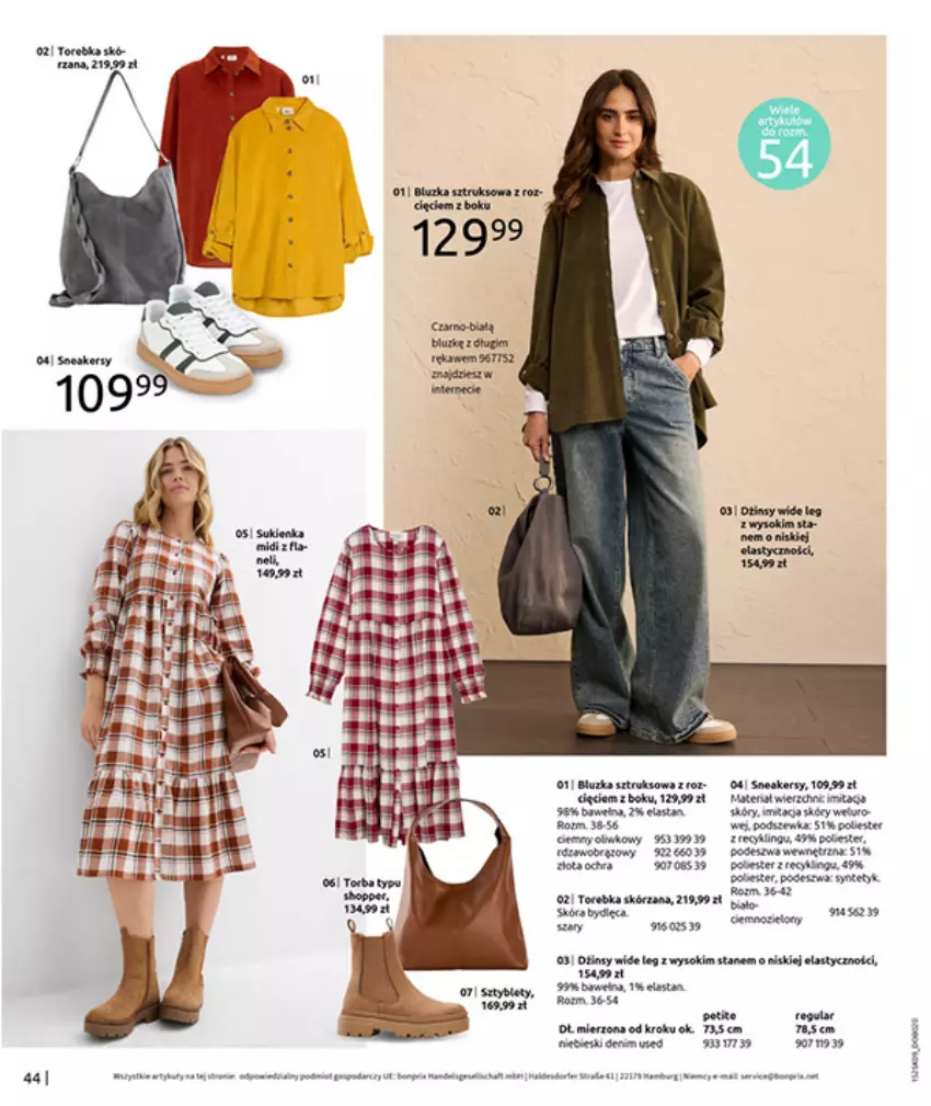 Gazetka promocyjna Bonprix - PRZYTULNY SEZON PRZEJŚCIOWY - ważna 23.09 do 03.11.2025 - strona 46 - produkty: HP, Por, Torebka