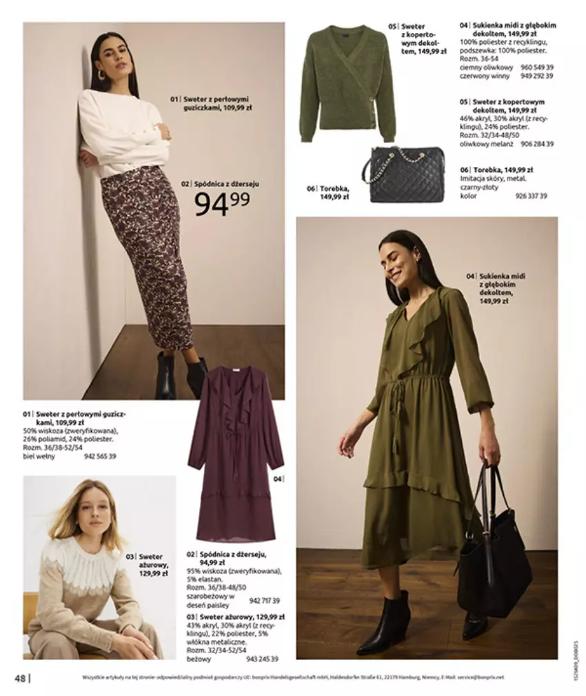 Gazetka promocyjna Bonprix - PRZYTULNY SEZON PRZEJŚCIOWY - ważna 23.09 do 03.11.2025 - strona 50 - produkty: Fa, Koc, Piec, Por, Sukienka, Sweter