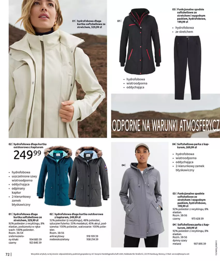 Gazetka promocyjna Bonprix - PRZYTULNY SEZON PRZEJŚCIOWY - ważna 23.09 do 03.11.2025 - strona 74 - produkty: Fa, Helio, Kaki, Kurtka, Moda, Parka, Por, Spodnie