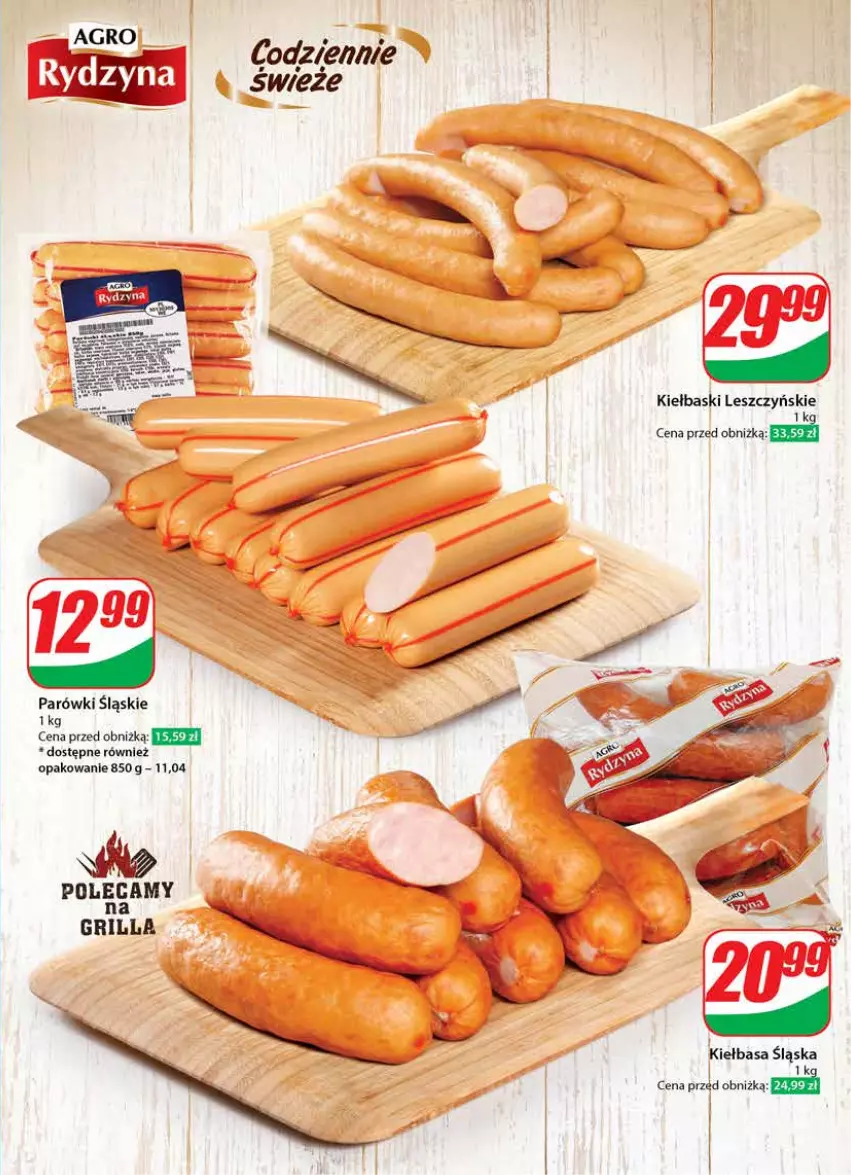 Gazetka promocyjna Dino - Gazetka 25 / 2024 - ważna 19.06 do 25.06.2024 - strona 33 - produkty: Grill, Kiełbasa, Kiełbasa śląska, Parówki