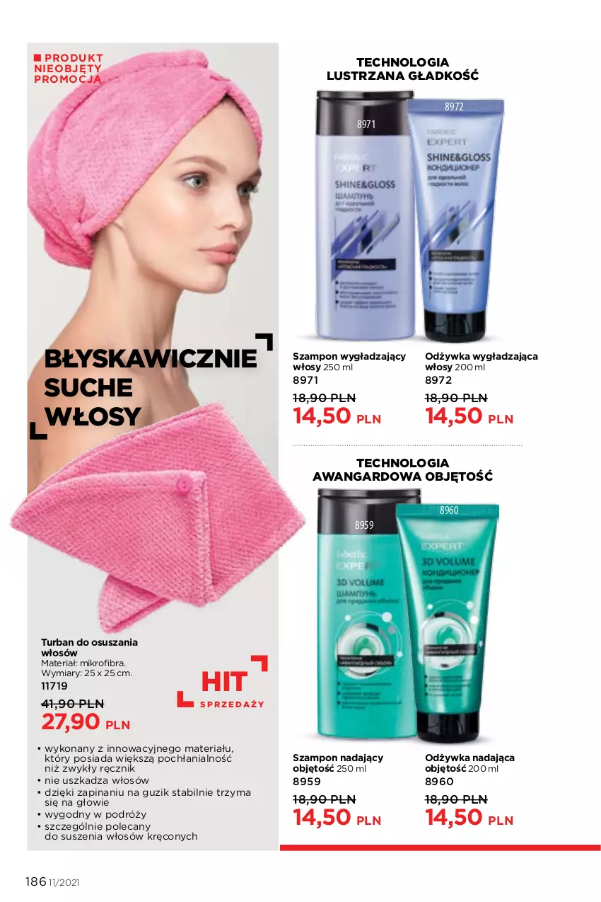 Gazetka promocyjna Faberlic - Gazetka - ważna 26.07 do 15.08.2021 - strona 186 - produkty: Odżywka, Ręcznik, Szampon