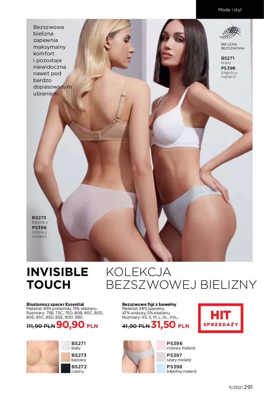 Gazetka promocyjna Faberlic - Gazetka - ważna 26.07 do 15.08.2021 - strona 291 - produkty: Acer, Bielizna, Biustonosz, Figi, Moda