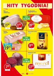 Gazetka promocyjna Prim Market - Gazetka - ważna od 18.01 do 18.01.2023 - strona 7 - produkty: Kurczak, Tchibo, Ser, Pekpol, Kawa mielona, Kawa, Buraki, Gouda, Merci, Fa