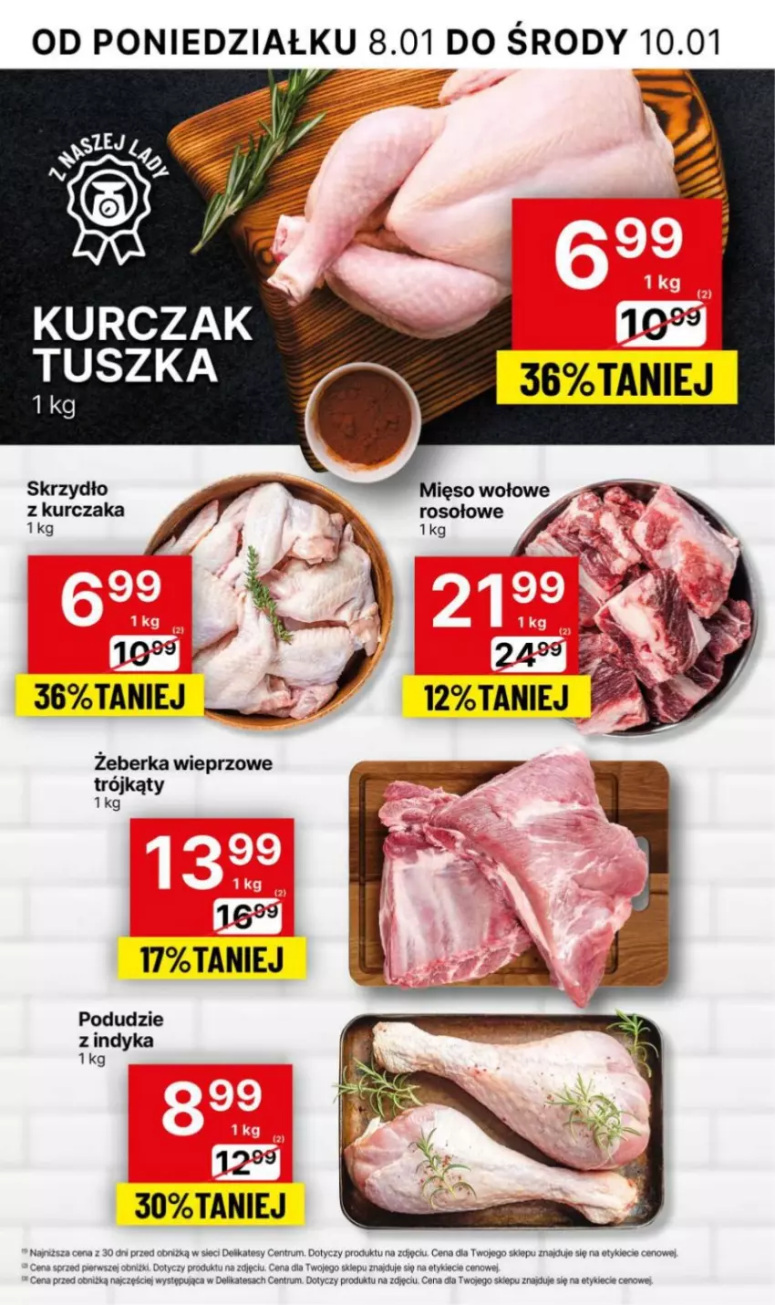 Gazetka promocyjna Delikatesy Centrum - NOWA GAZETKA Delikatesy Centrum od 8 stycznia! 8-14.01.2024 - ważna 08.01 do 14.01.2024 - strona 8 - produkty: Kurczak, Mięso, Mięso wołowe, Rum, Tusz