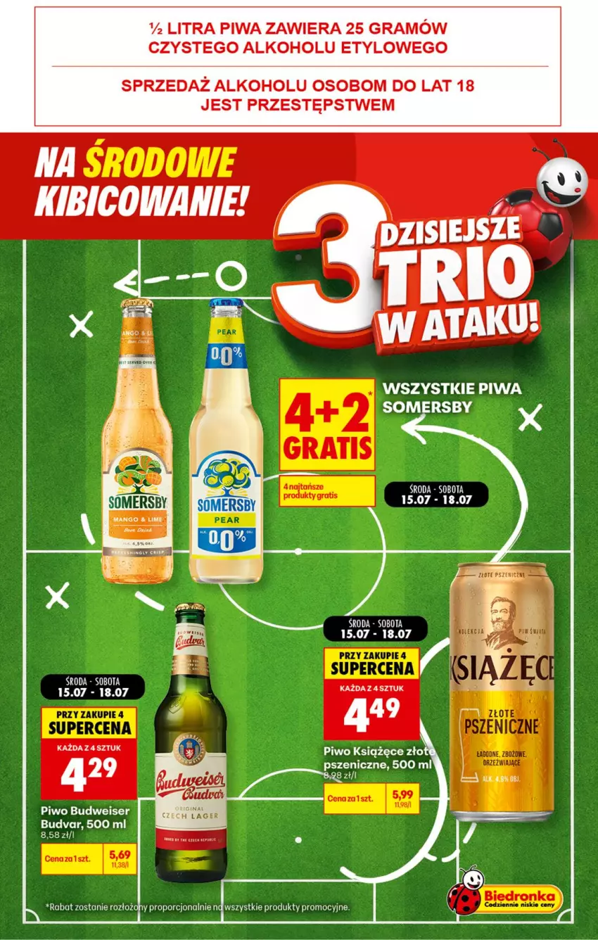 Gazetka promocyjna Biedronka - Gazetka - ważna 15.07 do 22.07.2026 - strona 2 - produkty: BIC, Gra, Piwa, Piwo, Por, Ser, Somersby