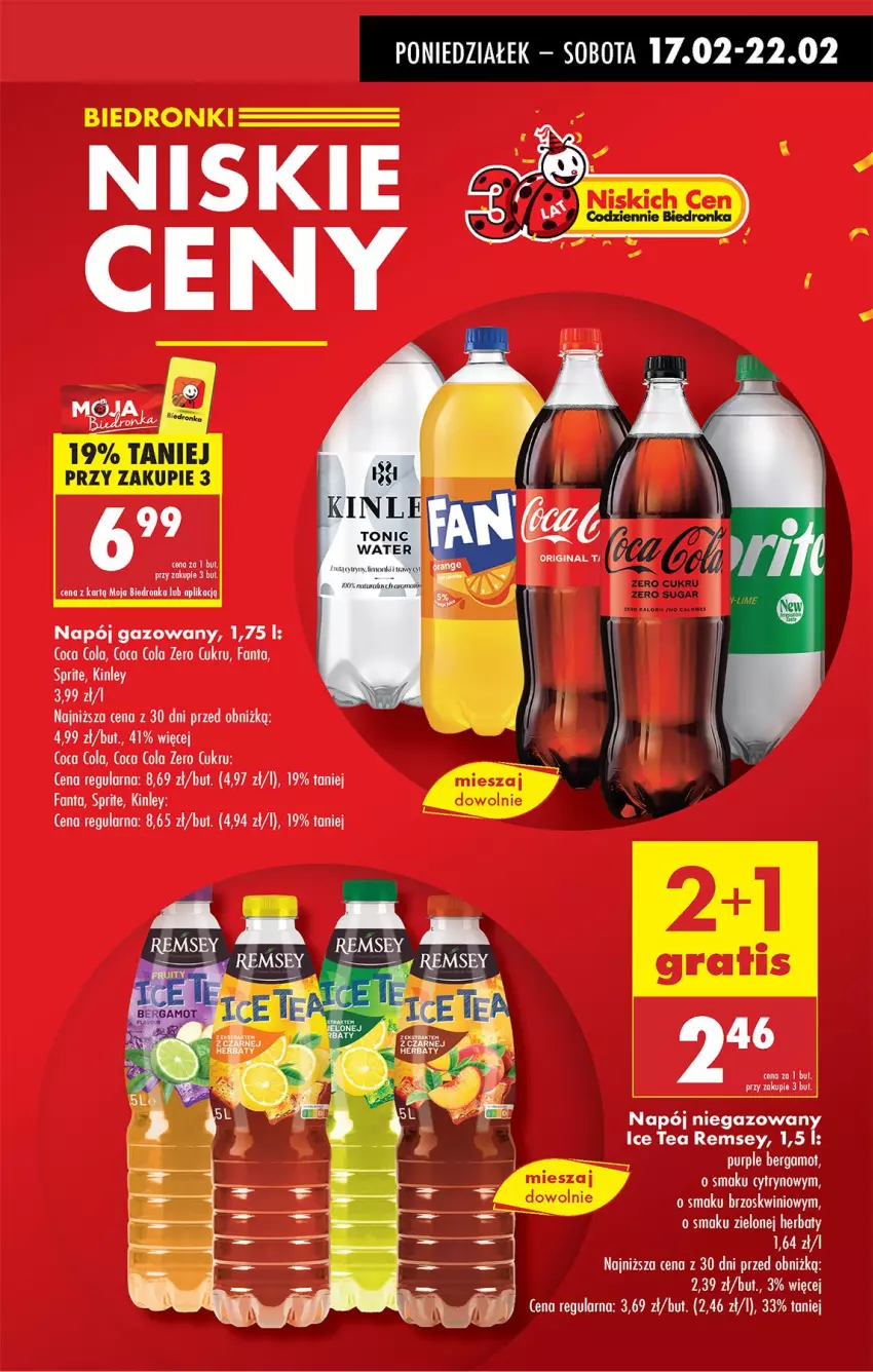 Gazetka promocyjna Biedronka - Od Poniedziałku - ważna 17.02 do 22.02.2025 - strona 11 - produkty: Fa, Fanta, LG, Napój, Napój gazowany, Sprite