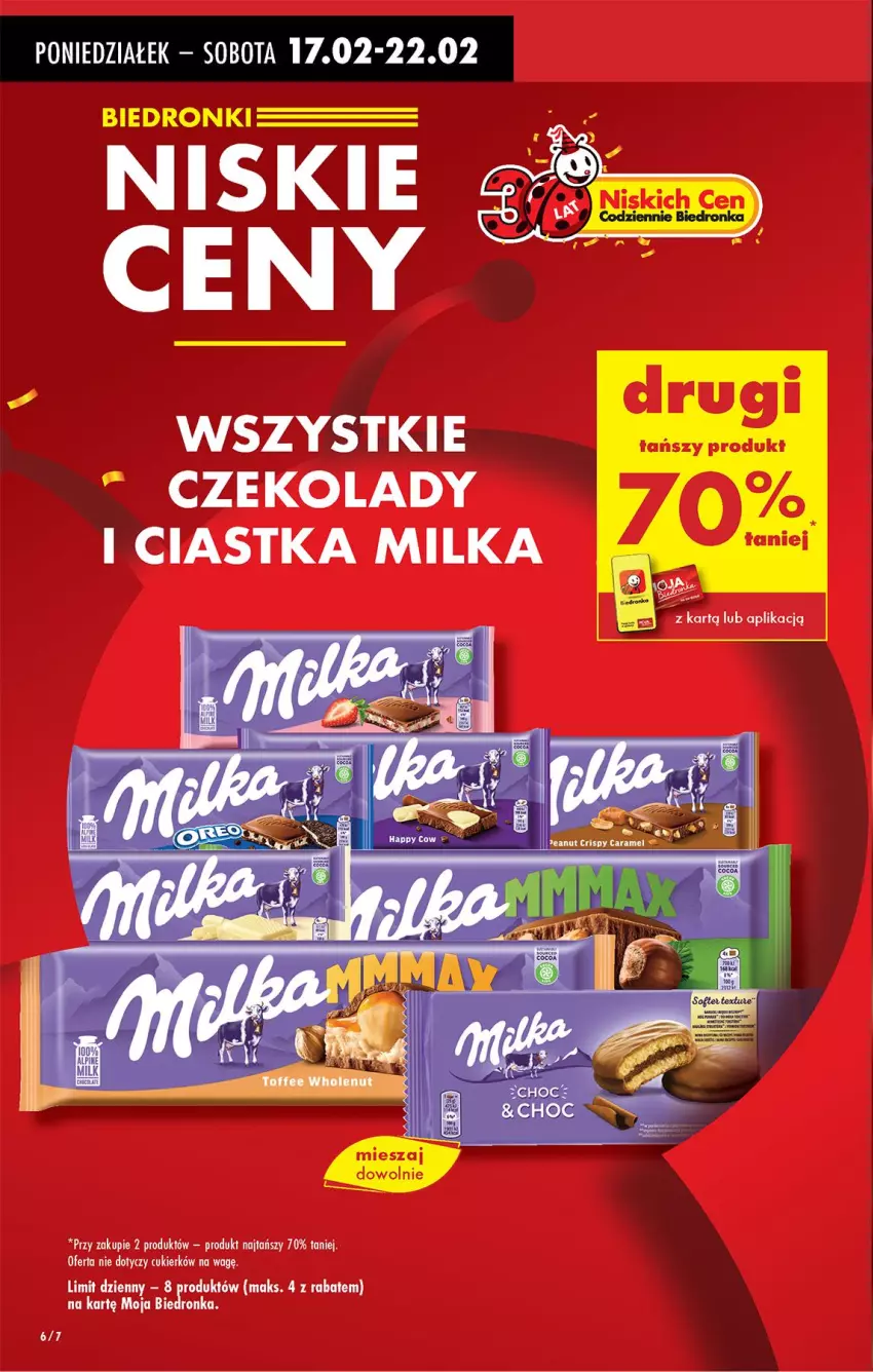 Gazetka promocyjna Biedronka - Od Poniedziałku - ważna 17.02 do 22.02.2025 - strona 6 - produkty: Ciastka, Fa, Milka