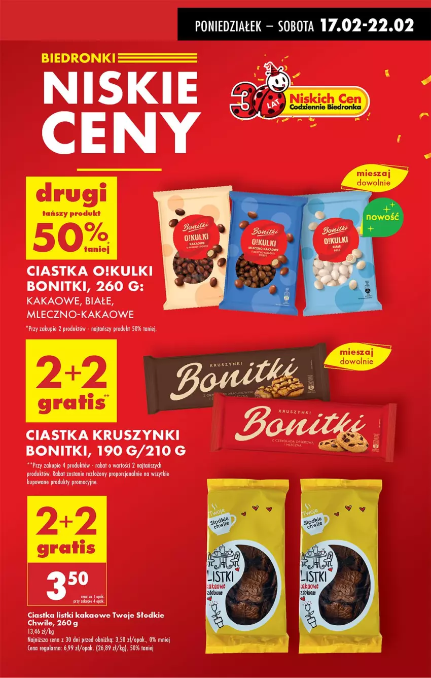 Gazetka promocyjna Biedronka - Od Poniedziałku - ważna 17.02 do 22.02.2025 - strona 9 - produkty: Bonitki, Ciastka, Fa, Kakao, Por