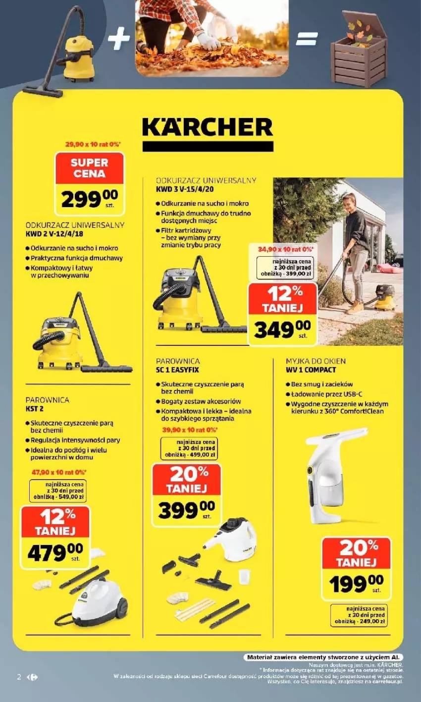 Gazetka promocyjna Carrefour - Gazetka Carrefour w SUMIE same okazje - ważna 07.09 do 19.09.2026 - strona 2 - produkty: Odkurzacz, Parownica