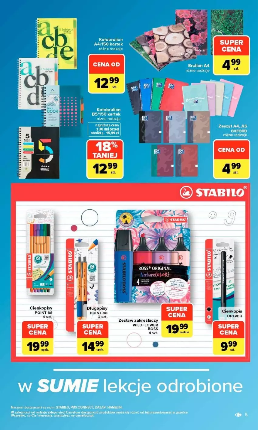 Gazetka promocyjna Carrefour - Gazetka Carrefour w SUMIE same okazje - ważna 07.09 do 19.09.2026 - strona 5 - produkty: Długopis, Gin, Lion