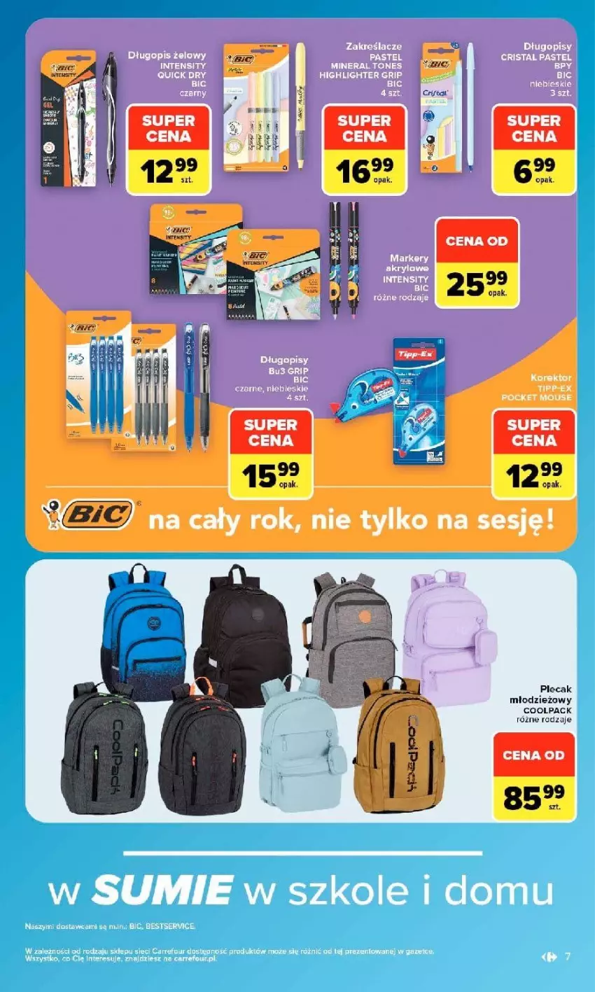 Gazetka promocyjna Carrefour - Gazetka Carrefour w SUMIE same okazje - ważna 07.09 do 19.09.2026 - strona 7 - produkty: Plecak