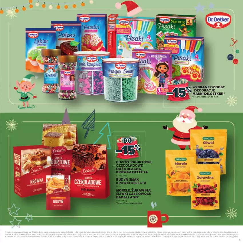 Gazetka promocyjna Stokrotka - Katalog Mikołajki! - ważna 20.11 do 10.12.2025 - strona 31 - produkty: Bakalland, Budyń, Ciasto jogurtowe, Delecta, Jogurt, Mięso, Owoce, Warzywa