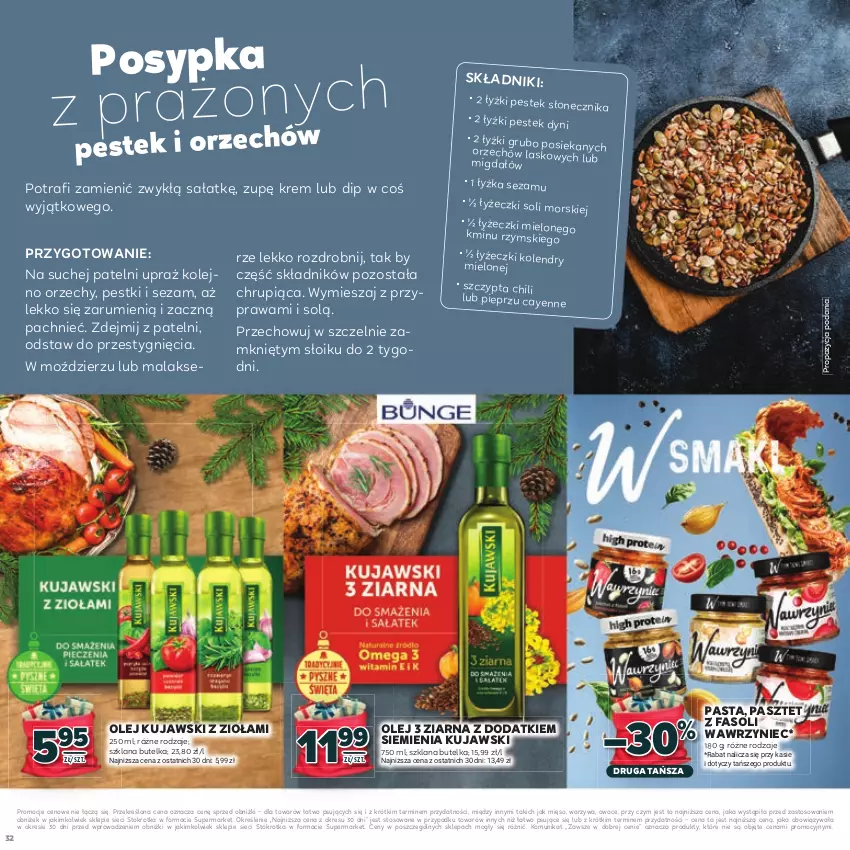 Gazetka promocyjna Stokrotka - Katalog Mikołajki! - ważna 20.11 do 10.12.2025 - strona 32 - produkty: Fa, Kujawski, LANA, Mięso, Olej, Owoce, Pasztet, Pieprz, Rum, Sałat, Sezam, Stek, Warzywa