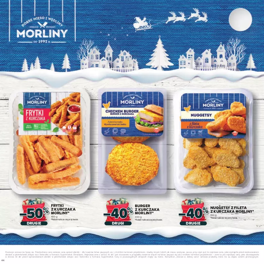 Gazetka promocyjna Stokrotka - Katalog Mikołajki! - ważna 20.11 do 10.12.2025 - strona 44 - produkty: Burger, Frytki, Kurczak, Mięso, Morliny, Owoce, Warzywa