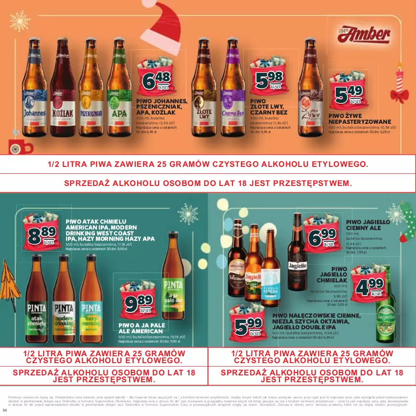 Gazetka promocyjna Stokrotka - Katalog Mikołajki! - ważna 20.11 do 10.12.2025 - strona 54 - produkty: Gra, Mięso, Owoce, Piwa, Piwo, Warzywa