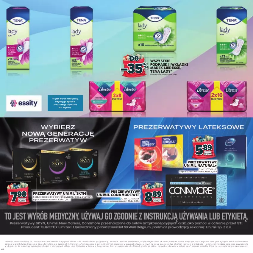 Gazetka promocyjna Stokrotka - Katalog Mikołajki! - ważna 20.11 do 10.12.2025 - strona 62 - produkty: Mięso, Owoce, Podpaski, Prezerwatyw, Skyn, Unimil, Warzywa, Wkładki