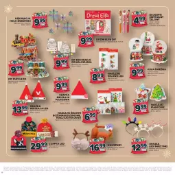 Gazetka promocyjna Stokrotka - Katalog Mikołajki! - Gazetka - ważna od 10.12 do 10.12.2025 - strona 10 - produkty: Warzywa, Opaska, Czapka Mikołaja, Długopis, Klej, Puzzle, Czapka, Kula śnieżna, Owoce, Drzwi, Okno, Mięso, Fa