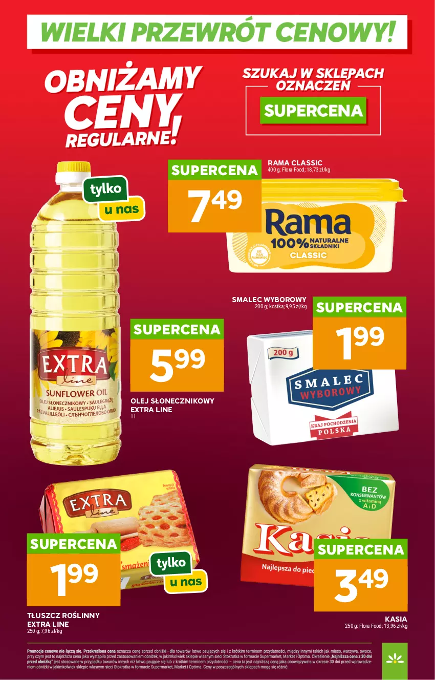 Gazetka promocyjna Stokrotka - Wielki przewrót cenowy! - ważna 14.05 do 30.09.2026 - strona 7 - produkty: Flora, Kasia, Olej, Olej słonecznikowy, Rama, Smalec, Tłuszcz roślinny