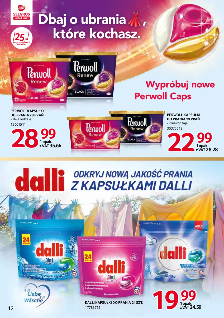 Gazetka promocyjna Selgros - Katalog Markowe Produkty - ważna 31.03 do 06.04.2022 - strona 12 - produkty: Kapsułki do prania, Perwoll