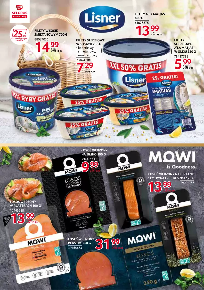 Gazetka promocyjna Selgros - Katalog Markowe Produkty - ważna 31.03 do 06.04.2022 - strona 2 - produkty: Matjas, Mus, Olej, Sos