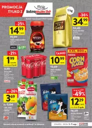Gazetka promocyjna Intermarche - Gazetka - ważna od 11.06 do 11.06.2022 - strona 3 - produkty: Nescafé, Corn flakes, Kawa rozpuszczalna, Sok, Por, Kawa ziarnista, Kawa, Coca-Cola, Fortuna, Mocca Fix Gold, Felix, Woseba, Nestlé, Nektar