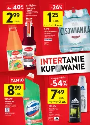 Gazetka promocyjna Intermarche - Gazetka - ważna od 11.06 do 11.06.2022 - strona 8 - produkty: Domestos, Sok, Dezodorant, Adidas, Fortuna, Płyn do wc, Woda mineralna, Napój niegazowany, Woda, Napój, Cisowianka