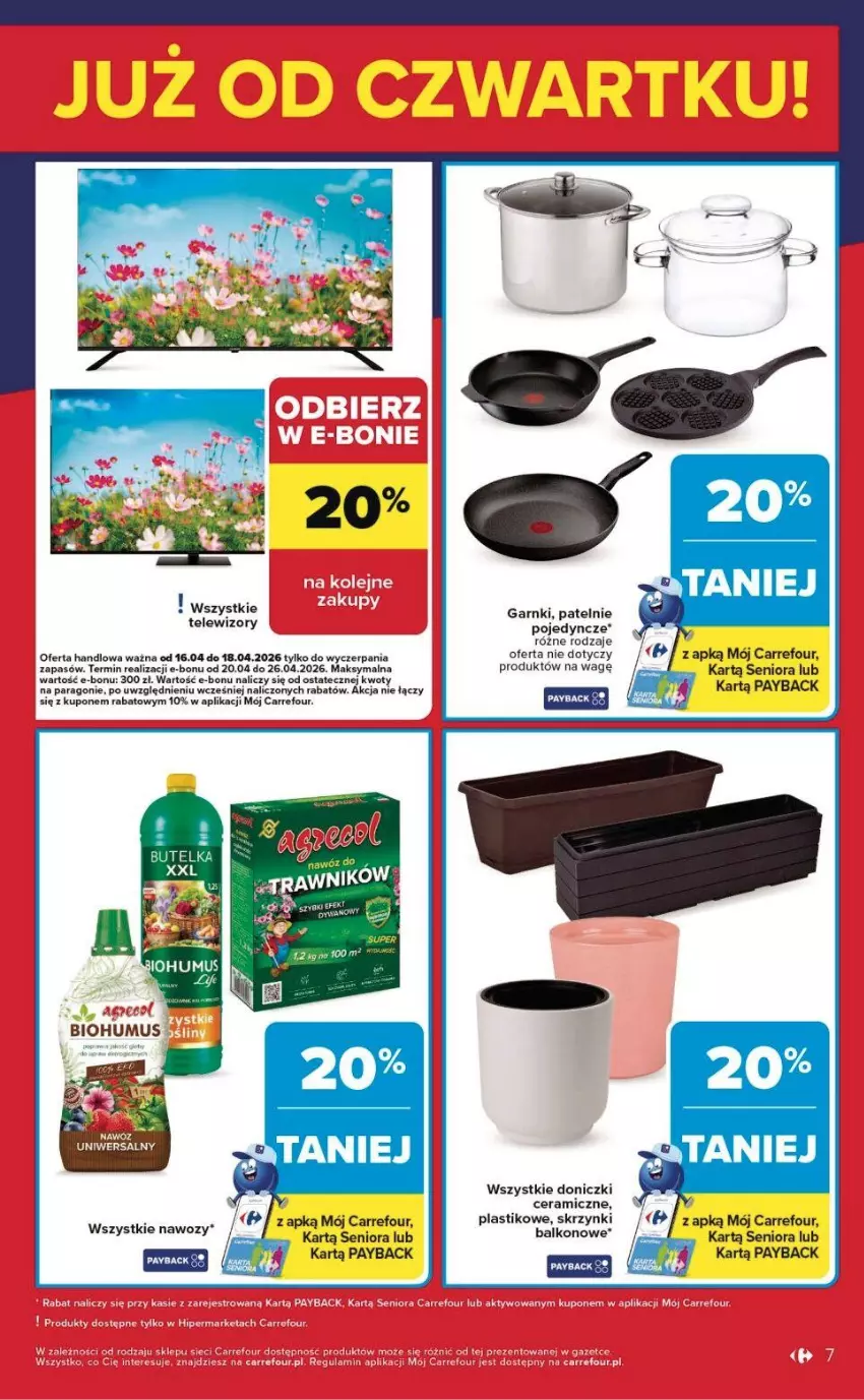 Gazetka promocyjna Carrefour - Gazetka Weekend okazji już od czwartku! - ważna 16.04 do 18.04.2026 - strona 7 - produkty: Telewizor, Telewizory