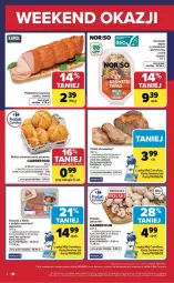 Gazetka promocyjna Carrefour - Gazetka Weekend okazji już od czwartku! - Gazetka - ważna od 18.04 do 18.04.2026 - strona 2 - produkty: Piec, Polędwica, Krewetki, Chleb, Bułka, LG, Fa