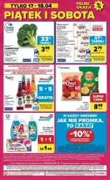 Gazetka promocyjna Carrefour - Gazetka Weekend okazji już od czwartku! - Gazetka - ważna od 18.04 do 18.04.2026 - strona 8 - produkty: Piwo, Coccolino, Somersby, Chipsy, Taca, Kapsułki do prania, Masło, Fa