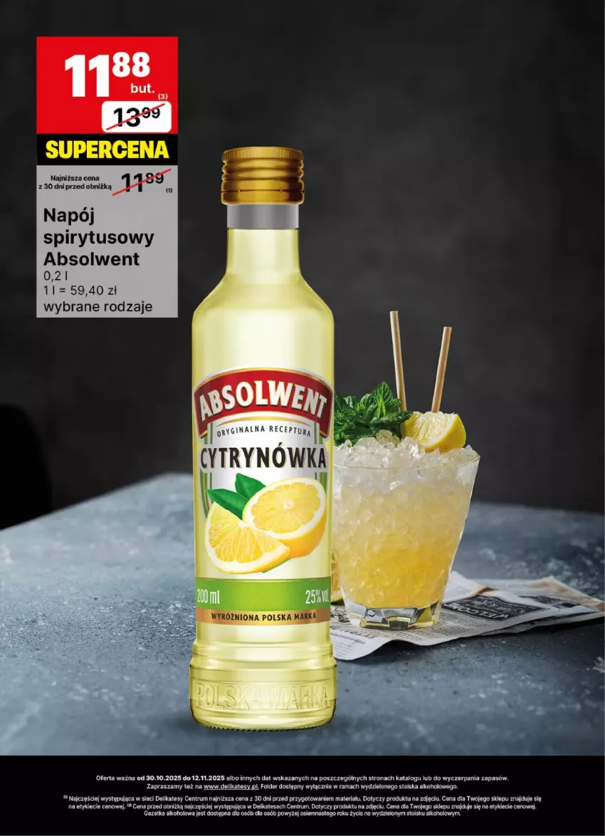 Gazetka promocyjna Delikatesy Centrum - Delibarek DC44-DC45 - ważna 30.10 do 12.11.2025 - strona 18 - produkty: Gin, Gry, Napój, Rama, Rum