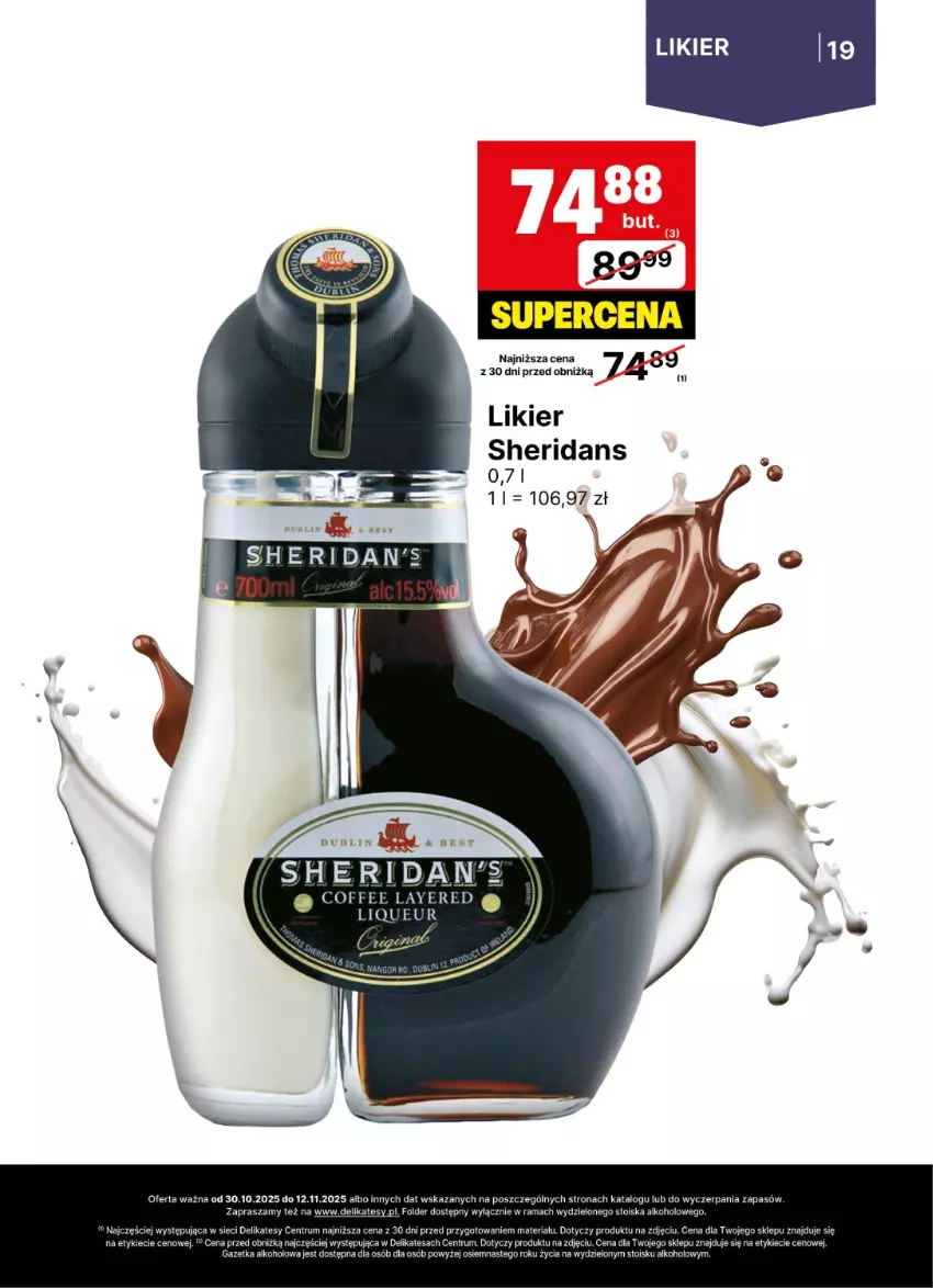 Gazetka promocyjna Delikatesy Centrum - Delibarek DC44-DC45 - ważna 30.10 do 12.11.2025 - strona 19 - produkty: Likier, Rama, Rum