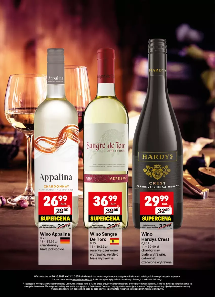 Gazetka promocyjna Delikatesy Centrum - Delibarek DC44-DC45 - ważna 30.10 do 12.11.2025 - strona 2 - produkty: Chardonnay, Merlot, Rama, Rum, Ser, Shiraz, Wino