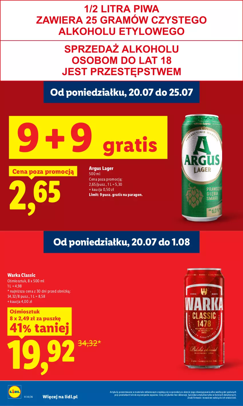 Gazetka promocyjna Lidl - Gazetka ważna od 23.07. do 25.07. - ważna 23.07 do 25.07.2026 - strona 24 - produkty: Gra, Warka