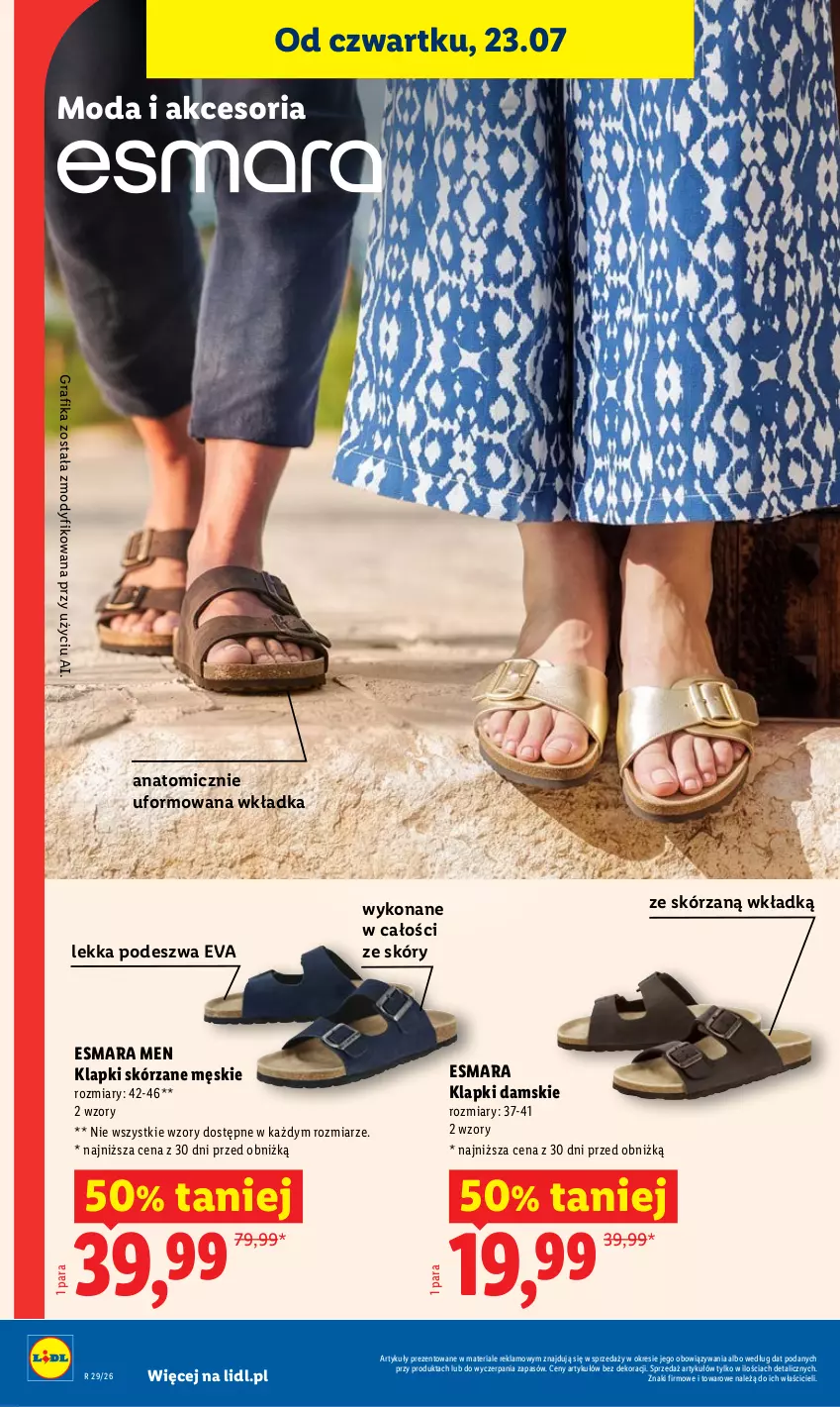 Gazetka promocyjna Lidl - Gazetka ważna od 23.07. do 25.07. - ważna 23.07 do 25.07.2026 - strona 46 - produkty: Atomic, Gra, Grafika, Klapki, Moda