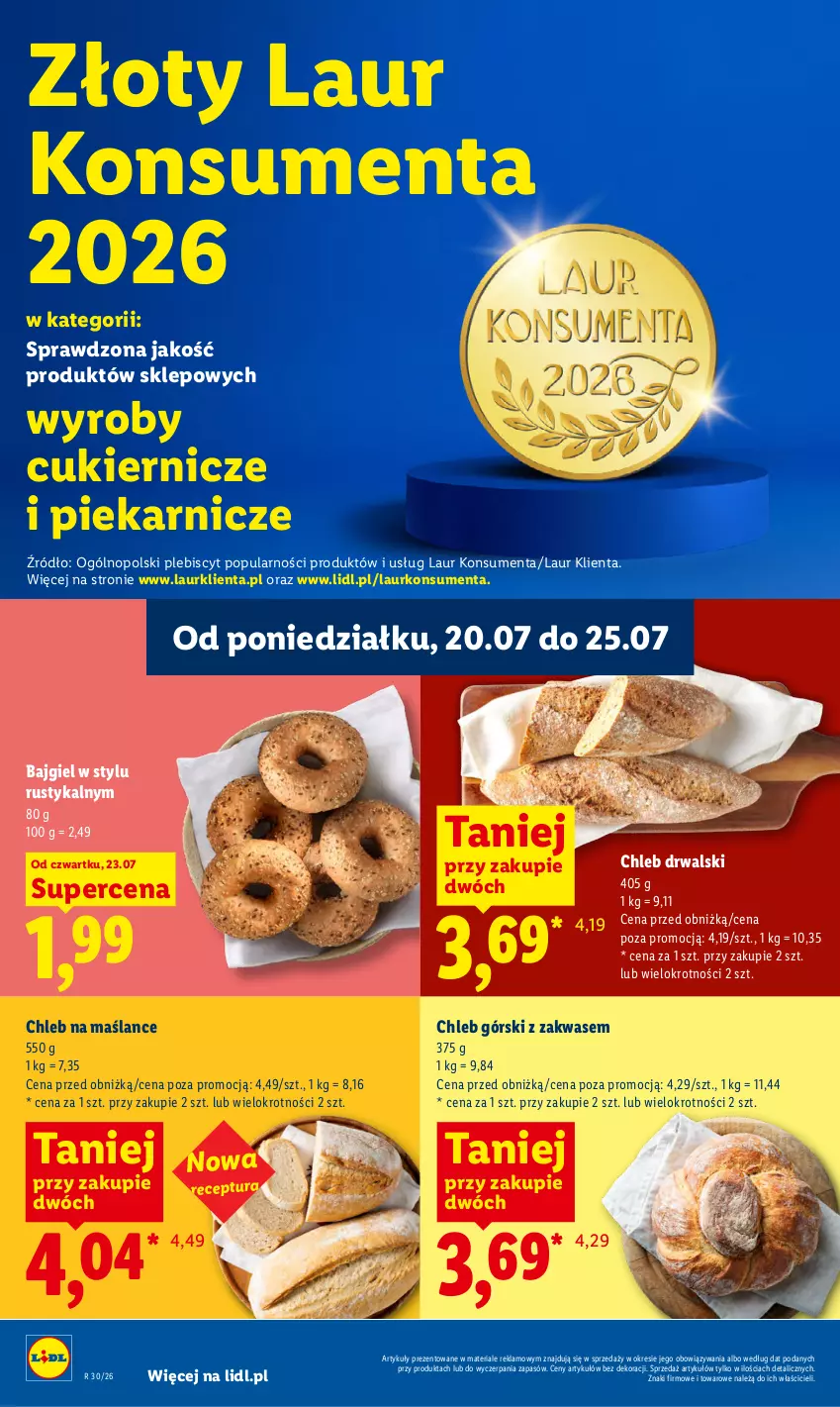 Gazetka promocyjna Lidl - Gazetka ważna od 23.07. do 25.07. - ważna 23.07 do 25.07.2026 - strona 56 - produkty: Chleb, Cukier, Laur, Rust