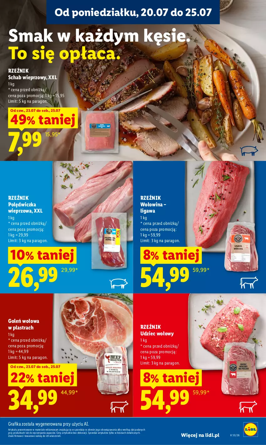 Gazetka promocyjna Lidl - Gazetka ważna od 23.07. do 25.07. - ważna 23.07 do 25.07.2026 - strona 63 - produkty: Gra, Grafika, Polędwiczka wieprzowa, Schab wieprzowy, Udziec wołowy, Wołowina